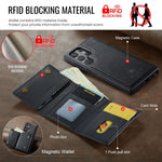 Custodia in pelle DG.MING M6 Series RFID per Samsung Galaxy S22 Ultra, S22+ e