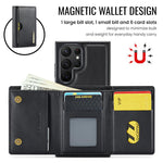 Custodia in pelle DG.MING M6 Series RFID per Samsung Galaxy S22 Ultra, S22+ e