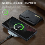 Custodia in pelle DG.MING M6 Series RFID per Samsung Galaxy S22 Ultra, S22+ e