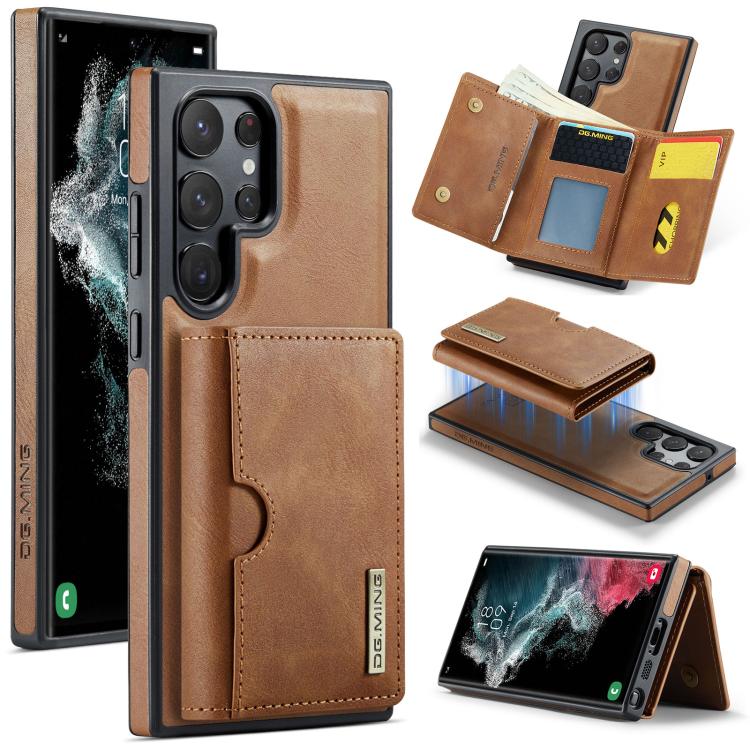 Custodia in pelle DG.MING M6 Series RFID per Samsung Galaxy S22 Ultra, S22+ e