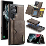 Custodia in pelle DG.MING M6 Series RFID per Samsung Galaxy S22 Ultra, S22+ e