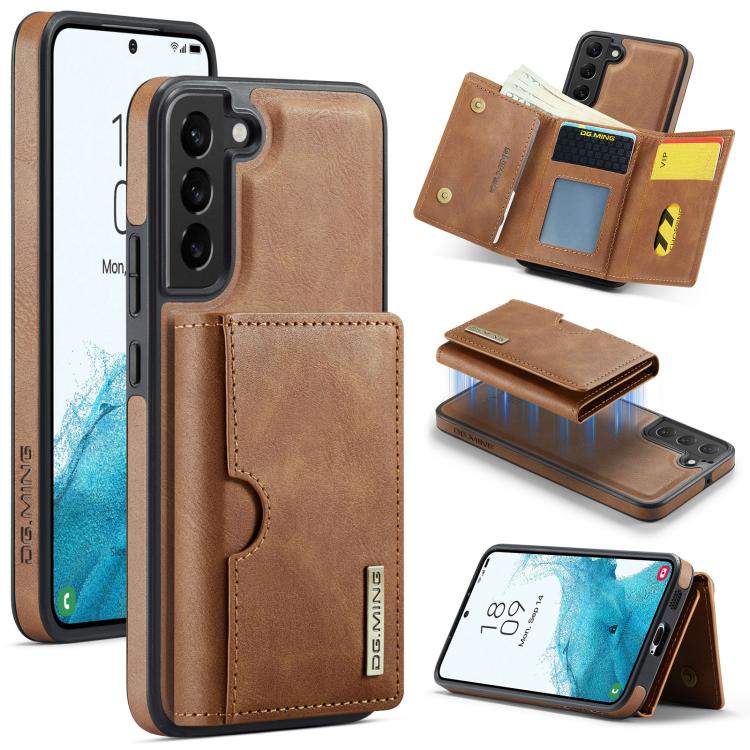 Custodia in pelle DG.MING M6 Series RFID per Samsung Galaxy S22 Ultra, S22+ e