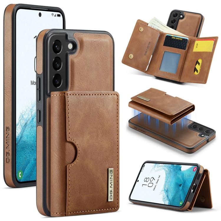 Custodia in pelle DG.MING M6 Series RFID per Samsung Galaxy S22 Ultra, S22+ e