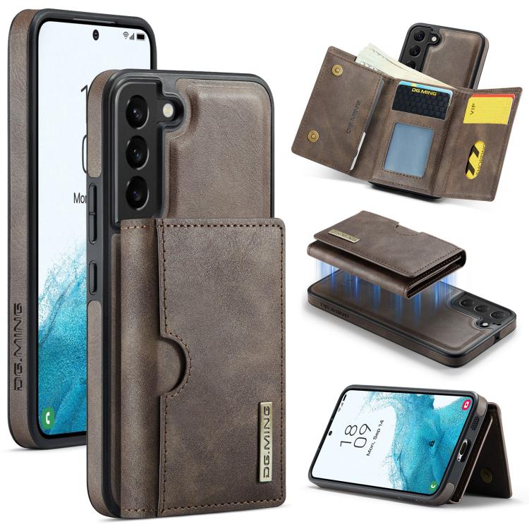 Custodia in pelle DG.MING M6 Series RFID per Samsung Galaxy S22 Ultra, S22+ e