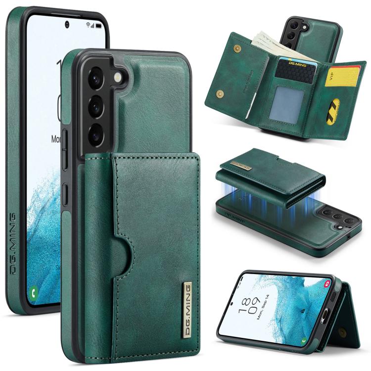 Custodia in pelle DG.MING M6 Series RFID per Samsung Galaxy S22 Ultra, S22+ e