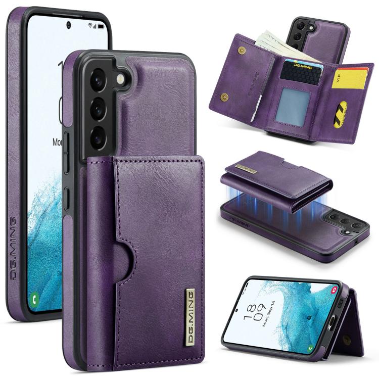 Custodia in pelle DG.MING M6 Series RFID per Samsung Galaxy S22 Ultra, S22+ e