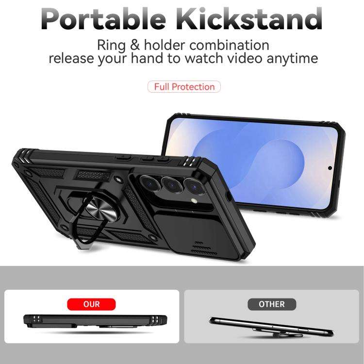 Custodia con supporto scorrevole Camshield per Samsung Galaxy S25 FE 5G, Samsung