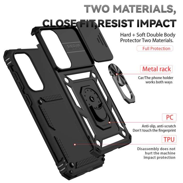 Custodia con supporto scorrevole Camshield per Samsung Galaxy S25 FE 5G, Samsung