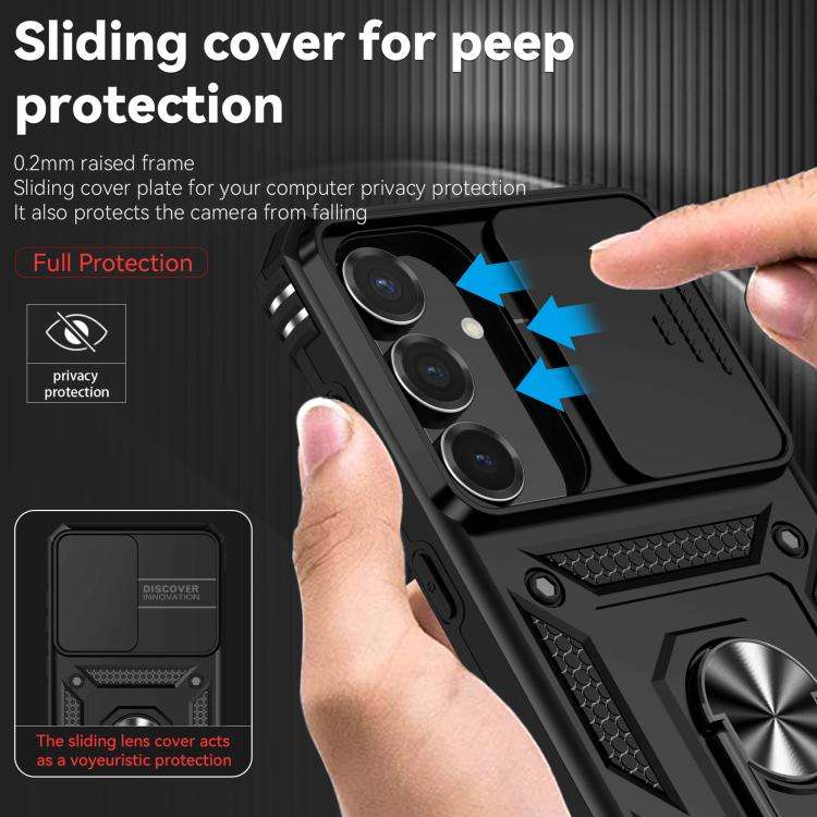 Custodia con supporto scorrevole Camshield per Samsung Galaxy S25 FE 5G, Samsung