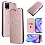 Custodia flip orizzontale in fibra di carbonio con slot per schede per OPPO Find