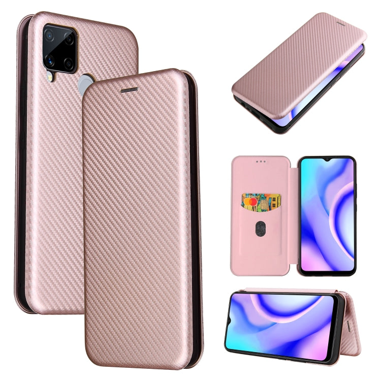 Custodia flip orizzontale in fibra di carbonio con slot per schede per OPPO Find