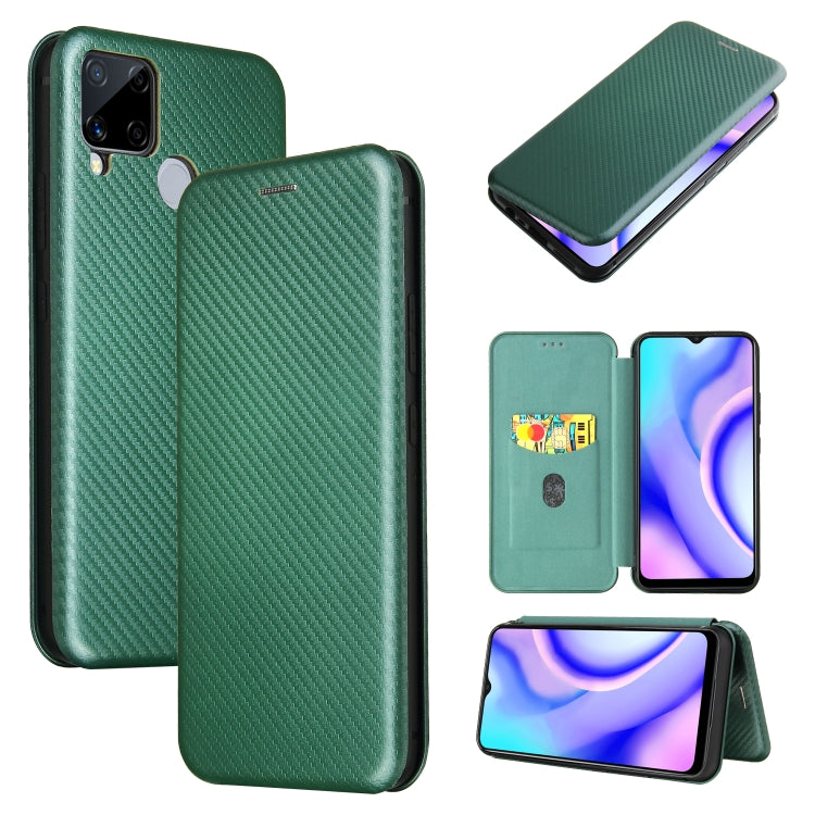 Custodia flip orizzontale in fibra di carbonio con slot per schede per OPPO Find