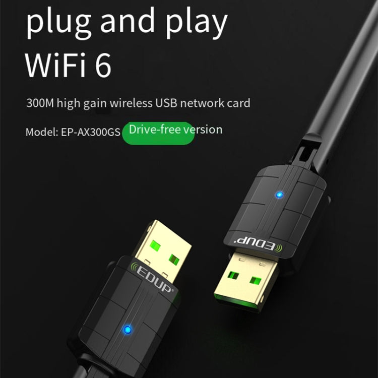 Adattatore WiFi USB EDUP EP-AX300GS 300Mbps WiFi 6