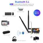 Adattatore WiFi EDUP EP-BE9715 Tri-Band PCI-E Bluetooth 5.4