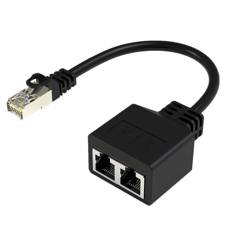 Adattatore splitter rete 2 in 1 RJ45 Cat5/Cat6