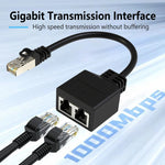 Splitter Ethernet RJ45 2 in 1 Cat5 Cat6 per rete
