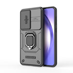 Custodia antiurto scorrevole Camshield TPU + PC con supporto per Galaxy A07 4G