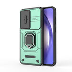 Custodia antiurto scorrevole Camshield TPU + PC con supporto per Galaxy A07 4G