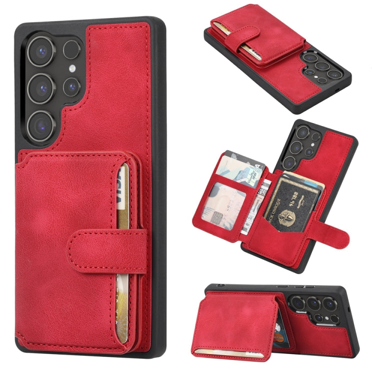 Custodia con porta carte in PU antifurto RFID per Samsung Galaxy S25 e S26
