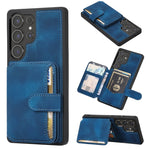 Custodia con porta carte in PU antifurto RFID per Samsung Galaxy S25 e S26
