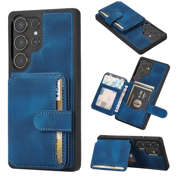 Custodia con porta carte in PU antifurto RFID per Samsung Galaxy S25 e S26