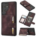 Custodia con porta carte in PU antifurto RFID per Samsung Galaxy S25 e S26