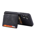 Custodia con porta carte in PU antifurto RFID per Samsung Galaxy S25 e S26