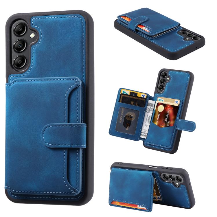 Custodia con porta carte in PU antifurto RFID per Samsung Galaxy S25 e S26