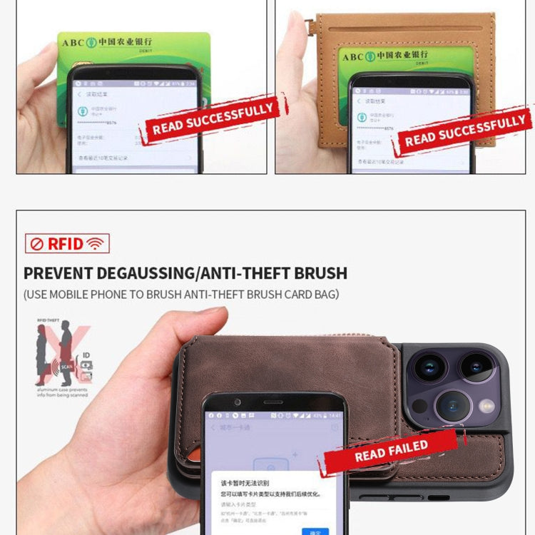Custodia con porta carte in PU antifurto RFID per Samsung Galaxy S25 e S26