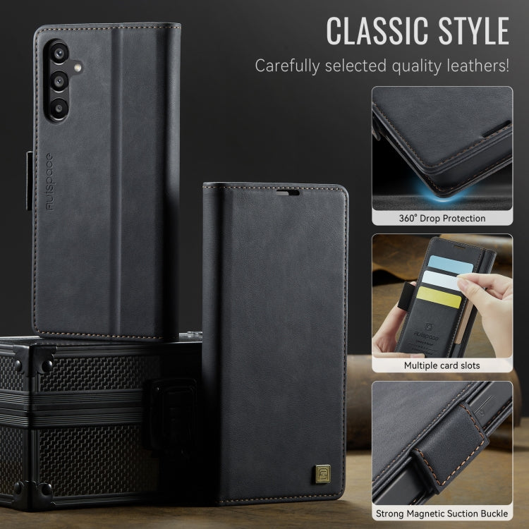 Custodia in pelle magnetica RFID MagSafe con fibbia laterale per Samsung Galaxy