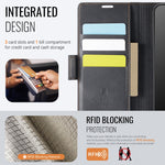 Custodia in pelle magnetica RFID MagSafe con fibbia laterale per Samsung Galaxy