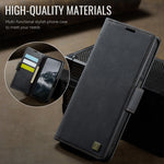 Custodia in pelle magnetica RFID MagSafe con fibbia laterale per Samsung Galaxy
