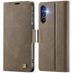 Custodia in pelle magnetica RFID MagSafe con fibbia laterale per Samsung Galaxy
