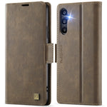 Custodia in pelle magnetica RFID MagSafe con fibbia laterale per Samsung Galaxy