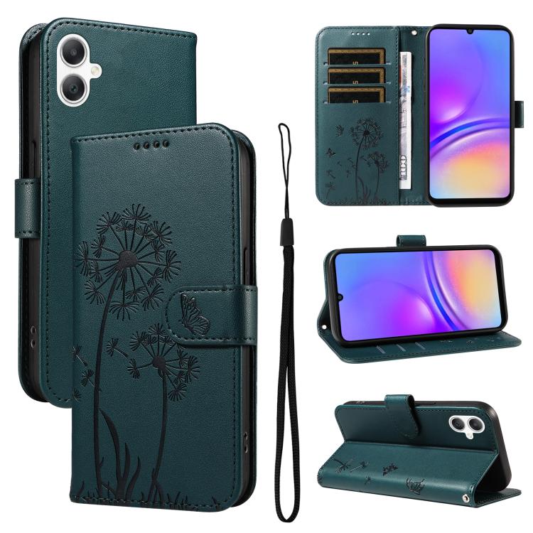 Custodia in pelle con motivo tarassaco per Samsung Galaxy A07, A36, A06 e A56