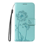 Custodia in pelle con motivo tarassaco per Samsung Galaxy A07, A36, A06 e A56