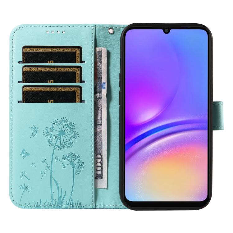 Custodia in pelle con motivo tarassaco per Samsung Galaxy A07, A36, A06 e A56