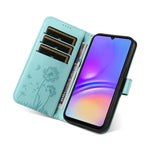 Custodia in pelle con motivo tarassaco per Samsung Galaxy A07, A36, A06 e A56