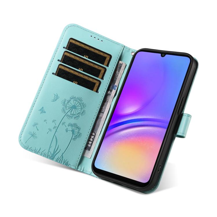 Custodia in pelle con motivo tarassaco per Samsung Galaxy A07, A36, A06 e A56