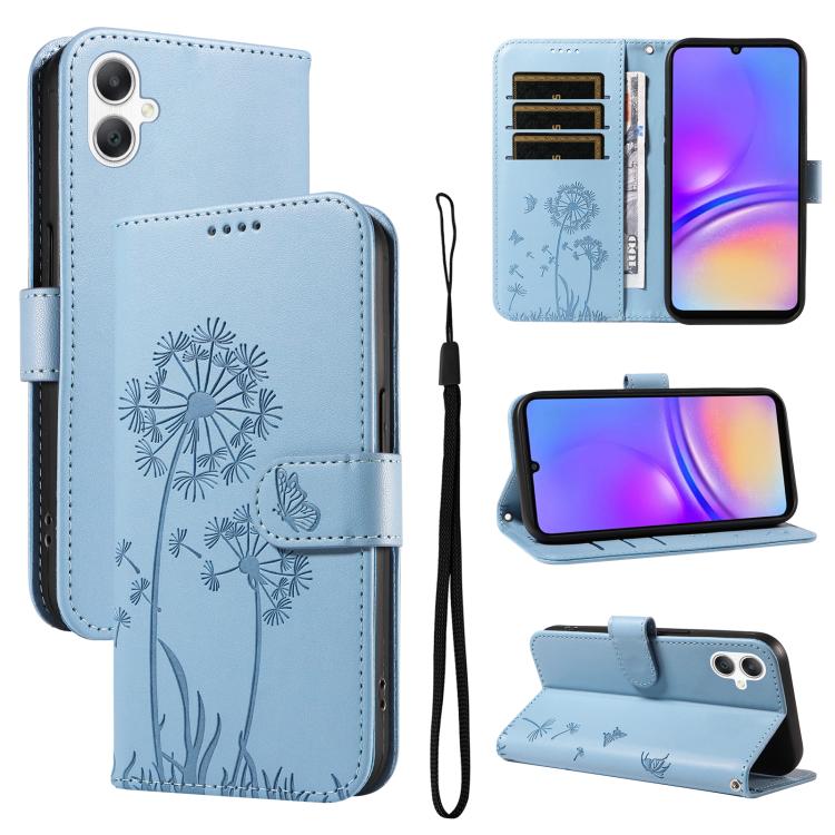 Custodia in pelle con motivo tarassaco per Samsung Galaxy A07, A36, A06 e A56