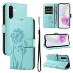 Custodia in pelle con motivo tarassaco per Samsung Galaxy A07, A36, A06 e A56