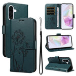 Custodia in pelle con motivo tarassaco per Samsung Galaxy A07, A36, A06 e A56