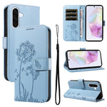 Custodia in pelle con motivo tarassaco per Samsung Galaxy A07, A36, A06 e A56