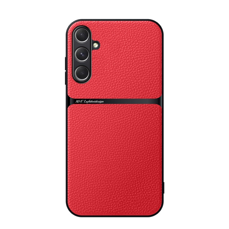 Custodia antiurto magnetica in pelle Litchi per Galaxy A35, A25, A34 e A54 5G