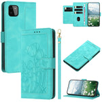 Custodia in pelle goffrata con tulipani per Samsung Galaxy A13 A52 A22 A72