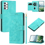 Custodia in pelle goffrata con tulipani per Samsung Galaxy A24 A23 A14 A34