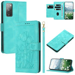 Custodia in pelle goffrata con tulipani per Samsung Galaxy S23+ 5G, S23 5G, S20
