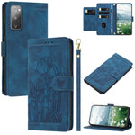 Custodia in pelle goffrata con tulipani per Samsung Galaxy S23+ 5G, S23 5G, S20