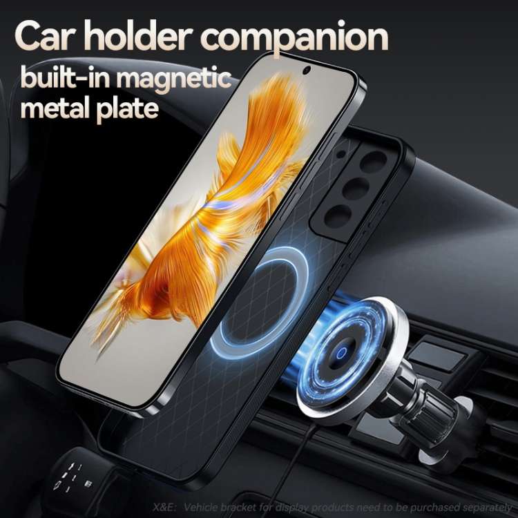 Custodia antiurto magnetica in pelle Litchi per Samsung Galaxy S21, S21+ e S21