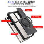 Custodia con supporto MagSafe 360 in fibra di carbonio per Samsung Galaxy S26